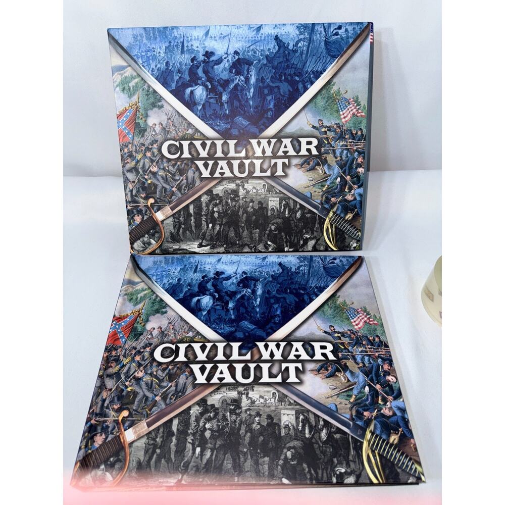 Civil War Vault The War Between the States Hardcover w Replica Inserts Whitman